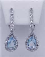 Pendientes Davite & Delucchi Mujer in Oro Acquamarina 1.40 Ct BAM000210 - BAM000210